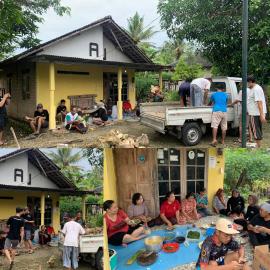 Gugur Gunung Pembangunan Pos Ronda Rt 02